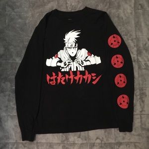 Naruto Ninja Shirt Kakashi small unisex Black NWT